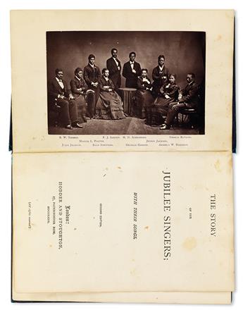 (MUSIC.) [MARSH, J. B. T.]. The Story of the Jubilee Singers with their Songs.